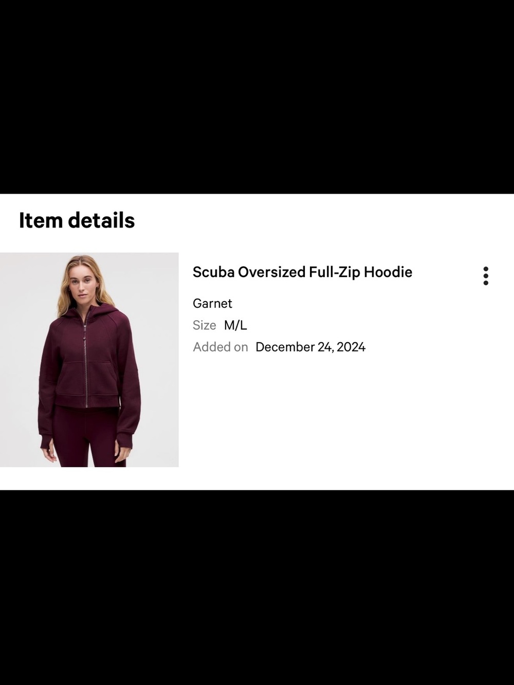 lululemon Scuba Oversized Full-Zip Hoodie - Picture 8 of 8